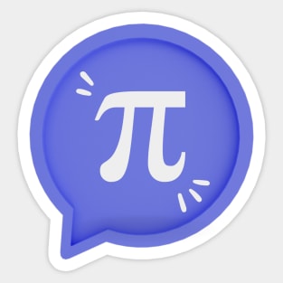 Fun and Cool Pi - Math Symbol Sticker